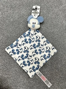 Primark Disney Mickey Mouse Manta Cómoda Chupete Azul Marino Blankie Nuevo con Etiquetas - Imagen 1 de 6