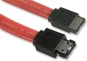 PRO SIGNAL - External SATA Male to eSATA (7 Pin) Male Data Lead, 1m - Picture 1 of 1