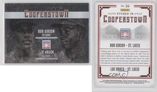 2015 Panini Cooperstown Etched in Cooperstown Dual Lou Brock Bob Gibson #26 HOF