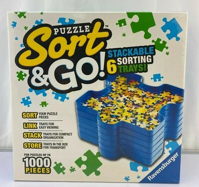 Puzzle Sort & Go! Stackable Sorting Trays (For Puzzles up to 1000 Pieces) Sealed - Image 1 of 4