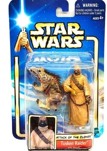 Vintage Star Wars Attack of Clones “Tusken Raider with Massiff” Figures 2002 NIB - Picture 1 of 3