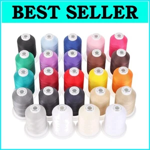 Multi-Purpose Mercerized Cotton Threads - 24 Colors, 50S/3 for All Sewing Tasks - Picture 1 of 9