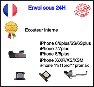 Ecouteur Interne Iphone 6 6+ 6S 6S+ 7 7+ 8 8+ X XR XS XSM 11 11pro Max Capteur - Imagen 1 de 32