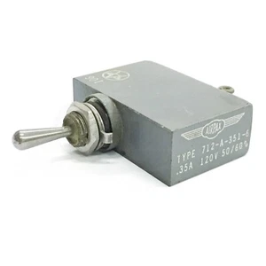Airpax 712-A-351-6 Circuit Breaker / Toggle Switch, 0.35A 120V 50/60Hz - Picture 1 of 3