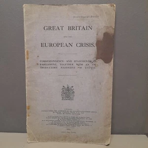 1914 Great Britain & European Crisis Correspondence Statements in Parliament - Picture 1 of 24
