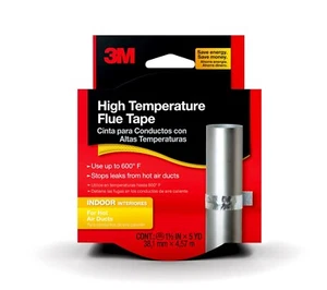 3M High Temperature Flue Tape High Heat Sealing Tape up to 600 degrees 15" ft - Picture 1 of 4