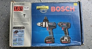 BOSCH CLPK222-181 18V 1/2 in Hammer Drill/Driver & 1/4 in Hex Impact Driver Kit - Picture 1 of 1