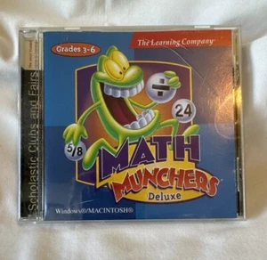 Math Munchers Deluxe Windows/Mac (PC, 1999) Vintage Learn at Home Tutoring Games - Picture 1 of 4