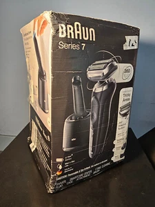 Braun Rasoio Elettrico Impermeabile Rasoio a Lamina Serie 7 7075cc 5763/5764 - Nero - Foto 1 di 4