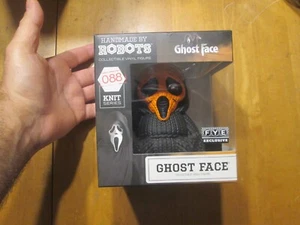 HANDMADE BY ROBOTS KNIT SERIES GHOST FACE # 088 ORANGE EXCLUSIVE FYE VINYL READ - Picture 1 of 12