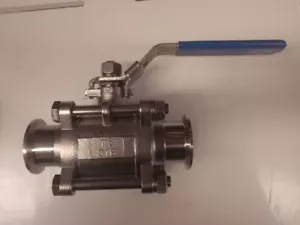 1 1/2" BSPT Threaded Full Port 2 piece Ball Valve Stainless Steel SS 316 - Picture 1 of 3