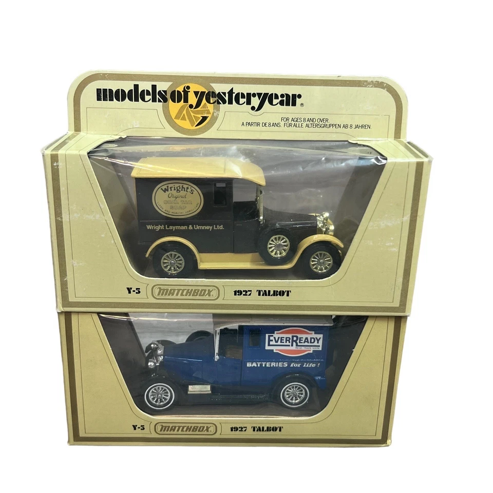 Matchbox Models of Yesteryear Y-5 1927 Talbot 1978 England 1:47 NIB Lot of 2 - Image 1 of 4