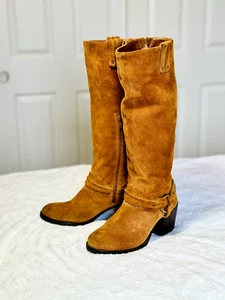 Jessica Simpson Light Brown SuedeBoots 8B - Picture 1 of 6