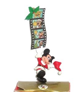 Disney Mickey Mouse Adorno Espectáculo de Vacaciones Tapón Navidad Enesco Mickey & Co - Imagen 1 de 2