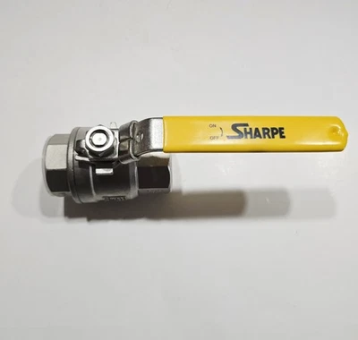 SHARPE 1 1/2 BALL VALVE FULL PORT 1000 WOG, SS 316 - Image 1 of 4