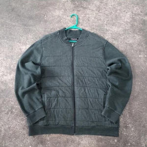 Vintage Structure Jacket Mens 2XL XXL Gray Full Zip Slim Fit Preppy Y2K Outdoor - Picture 1 of 8
