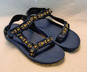 Teva Hurricane 2 Herren Komfort Sandalen blau gelb Größe 6 - Bild 1 von 7