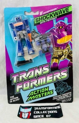 Transformers Original G1 1989 Action Masters Shockwave w/ Fistfight MOSC - Image 1 of 2