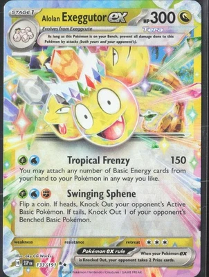 Alolan Exeggutor ex 133/191 Sv08: Surging Sparks Holo - Image 1 of 2