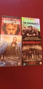 4 DVDs (UK) A Knight's Tale (2002) + I Robot (2004), + Expendables 1 & 2, As new - Bild 1 von 5