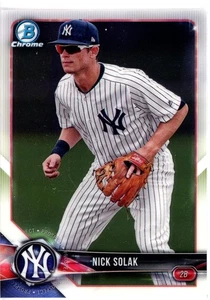 2018 Bowman - Chrome Prospects Nick Solak #BCP104 (RC) - Picture 1 of 2