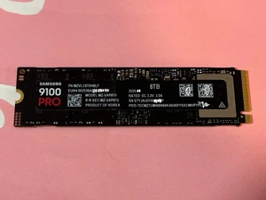 M60 SAMSUNG SSD 9100 PRO 8TB M.2 MZ-VAP8T0BW 100% good health 0 write - Picture 1 of 3