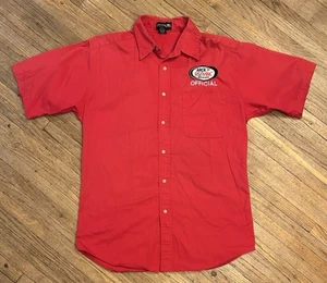 ARCA AUTO RACING SHIRT Pit Crew Mechanic TRACK OFFICIAL Remax Series Red MEDIUM - Picture 1 of 6