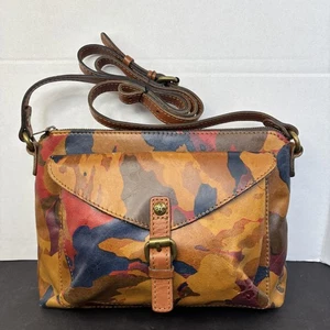 Patricia Nash Umhängetasche Damen mehrfarbig Blumenmuster italienisches Leder - Bild 1 von 13
