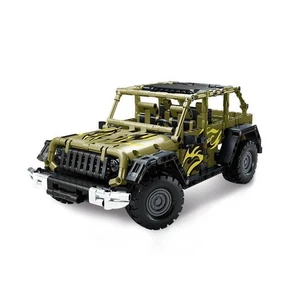 Happy Build YC-23039 Off-Road Vehículo Verde Mando a Distancia Klemmbausteine - Picture 1 of 6