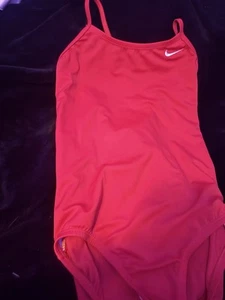 Nike Swimsuit Girls Youth Large Red Racerback Lined Swimsuit One Piece 12-13 Yrs - Picture 1 of 5