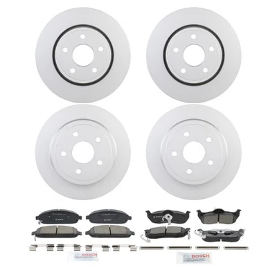 Bosch QuietCast Ceramic Brake Pad and Rotor Kit For 05-10 Jeep Grand Cherokee - Imagem 1 de 4