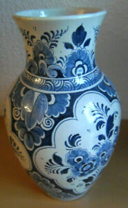 große, bauchige Porzellan Vase DELFT