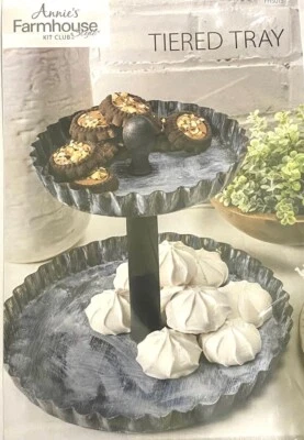 ANNIES FARMHOUSE TIERED TRAY KIT....NEW IN ORIGINAL PACKAGE - Image 1 of 2