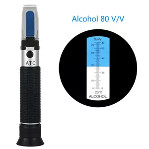Alkohol-Refraktometer Alkoholometer 0 ~ 80% v/v Handwerkzeug-Tester Meter jj - Bild 1 von 11
