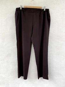 ✨ Womens Marina Rinaldi Wool Elastic Waist Capri Pants Trousers Size 21 M 16 - Picture 1 of 5