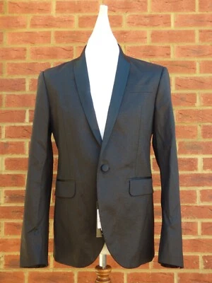 BNWT Mens Dsquared2 Black Woven Fabric Tokyo Jacket Blazer Suit UK 40 M £1095 - Image 1 of 4