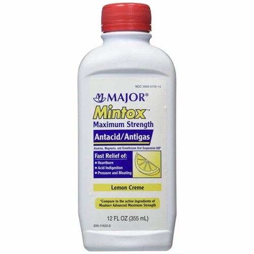Mintox Maximum Strength Antacid Lemon Cr?me Count of 1 By Major Pharmaceuticals - Image 1 of 1