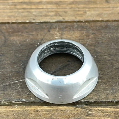 Vintage Alloy Headset Top Nut 1 in English Threaded Silver 90s Eroica Fit Sugino - Image 1 of 4