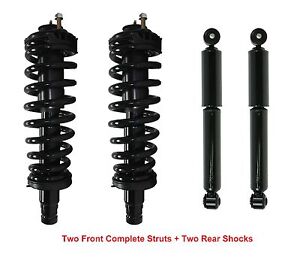 Full Set 2 Front Complete Struts +2 Rear Shocks Fit Trailblazer Envoy - Warranty