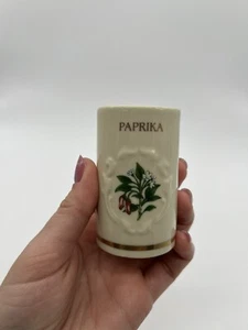 Tarro de pimentón de porcelana fina Lenox Spice Garden 1992 ¡sin tapa! - Imagen 1 de 4