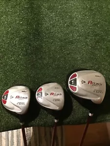Dunlop Attack Series Forged Ti. Woods Set (Driver, 3W, 5W) Mid Flex Graphite - Picture 1 of 11