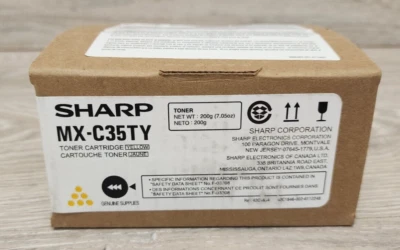 Genuine OEM Sharp MX-C35TY Yellow Toner Cartridge 42C1846-002-6112248 Brand New - Image 1 of 4