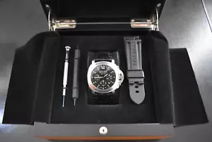 Panerai Luminor PAM00250 Chronograph Daylight, komplettes Set mit Papieren + Rg. - Bild 1 von 17