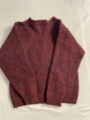 L.L. Bean Sweater Men’s Size XS Red 100% Wool Made In Ireland - Image 1 of 4