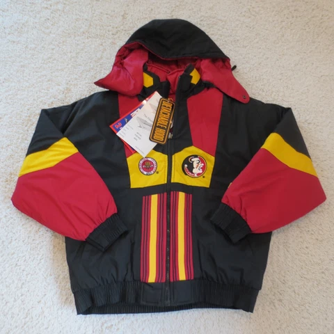 Florida State Seminoles Jacket Mens Large Pro Player Puffer Reversible FSU Retro Cover