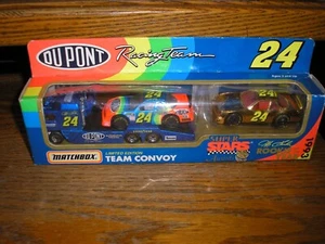 RARE Matchbox Jeff Gordon Dupont 1993 Rookie of the Year Team Convoy Gold Lumina - Picture 1 of 4