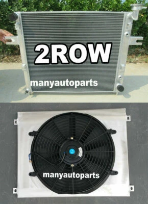 Aluminum Radiator+Shroud+FAN For Jeep Grand Cherokee WJ&WG 4.7L V8 1999-2005 AT Foto 1 de 4