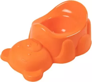Pratico e simpatico Vasino arancio Poupy a forma di Orso per bambini piccoli con - Imagen 1 de 4