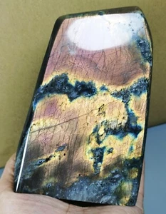 Polished Nice Rainbow Purple Flash Labradorite Spectrolite Freeform Reiki Stone - Picture 1 of 12