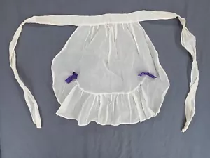 Medio delantal de organza arcos morados beige transparente MCM de colección para cocinar hornear cocina - Imagen 1 de 9
